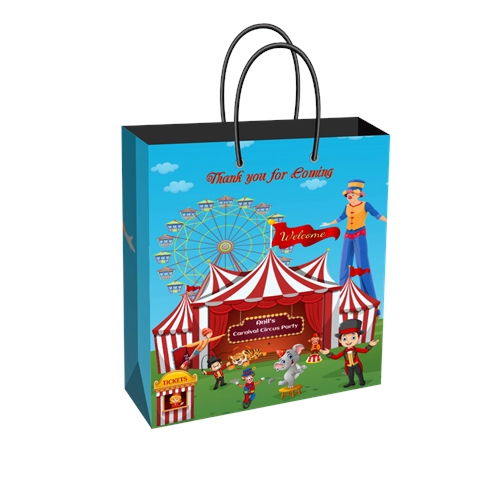 Party Supplies Carnival Circus Theme Medium Gift Bag | Personalized or General